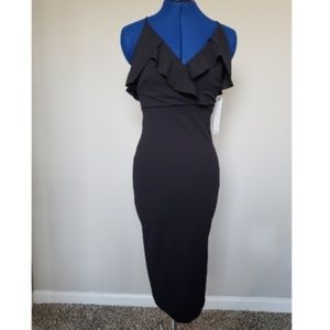 Black V Neck Dress